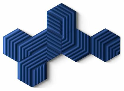 Corsair Panels Starter Σετ Ηχοαπορροφητικών (6τμχ) σε Σχέδιο Wave 49.1cm x 42.6cm x 47mm σε Μπλε Χρώμα