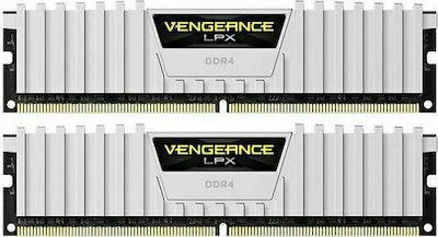 Corsair Vengeance LPX White 32GB DDR4 RAM με 2 Modules (2x16GB) και Ταχύτητα 3200 για Desktop