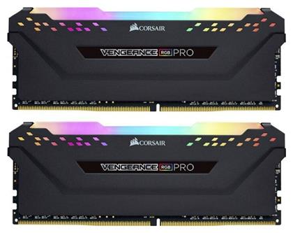 Corsair Vengeance RGB Pro 16GB DDR4 RAM με 2 Modules (2x8GB) και Ταχύτητα 2666 για Desktop