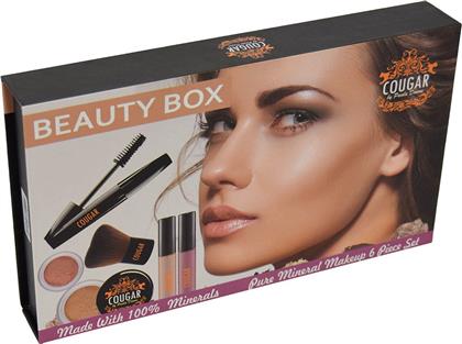 Cougar Beauty Box Pure Mineral Makeup 6 Piece Set Cinnamon