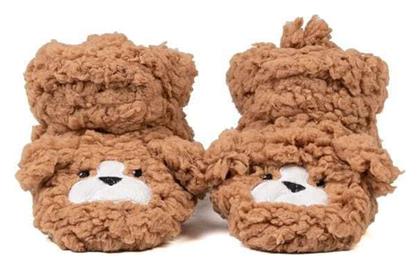 Cozy Sole Παιδικές Παντόφλες Μποτάκια Καφέ