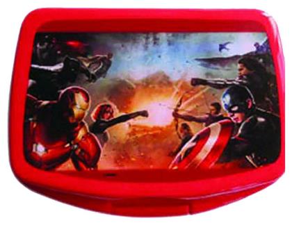 Creative Concepts Avengers Πλαστικό Παιδικό Δοχείο Φαγητού 0.6lt Μ12.5 x Π6 x Υ16.5cm