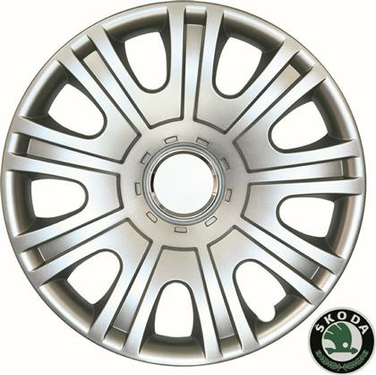 Croatia Cover Σετ Τάσια Αυτοκινήτου Skoda Fabia II/ Octavia 4τμχ 15'' Ασημί από το Saveltrade