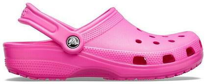Crocs 10001 Classic Γυναικεία Ανατομικά Σαμπό Electric Pink