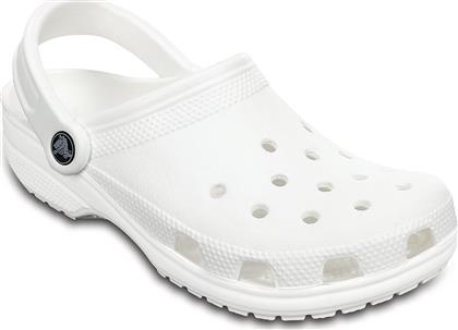 Crocs Classic Ανδρικά Παπούτσια Θαλάσσης Λευκά από το Troumpoukis
