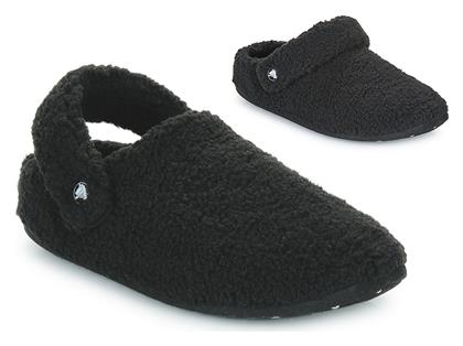 Crocs Classic Cozzzy Κλειστές Παντόφλες με Γούνα Μαύρες