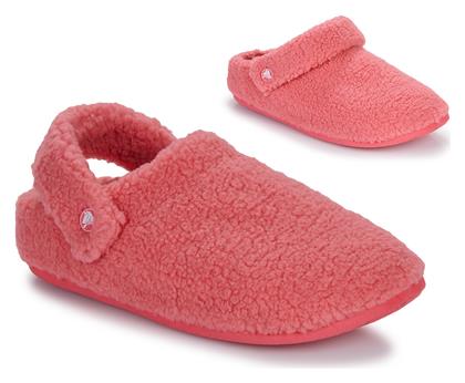 Crocs Classic Cozzzy Χειμερινές Γυναικείες Παντόφλες σε Ροζ χρώμα από το Spartoo