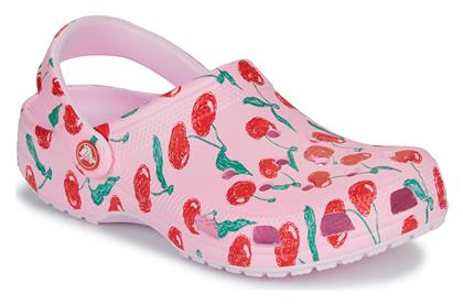 Crocs Classic Fresh Fruits Γυναικεία Σαμπό Ροζ από το Spartoo