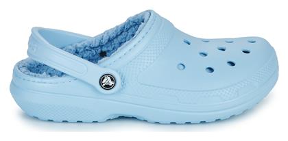 Crocs Classic Fuzz Lined Σαμπό Μπλε