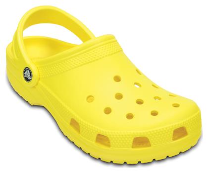 Crocs Classic Γυναικεία Ανατομικά Σαμπό Κίτρινα