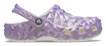 Crocs Classic Iridescent Geo Γυναικεία Σαμπό Μωβ