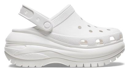 Crocs Classic Mega Crush Clog Ανατομικά Σαμπό Λευκά