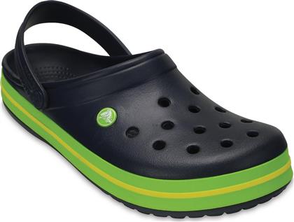 Crocs Crocband Ανδρικά Παπούτσια Θαλάσσης Navy / Volt Green / Lemon από το Spartoo