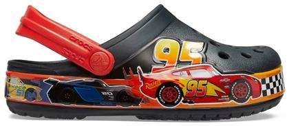 Crocs Disney & Pixar Cars Παιδικά Ανατομικά Σαμπό Θαλάσσης Μαύρα