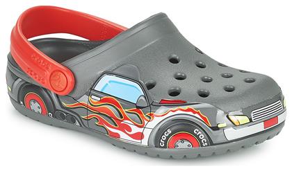 Crocs Παιδικά Ανατομικά Σαμπό Θαλάσσης Fl Truckband Γκρι