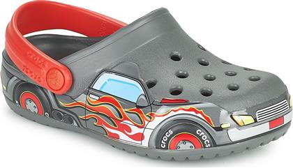 Crocs Παιδικά Ανατομικά Σαμπό Θαλάσσης Fl Truckband Γκρι από το MybrandShoes
