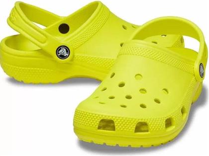 Crocs Παιδικά Σαμπό Θαλάσσης Classic Clog T Κίτρινα από το MybrandShoes