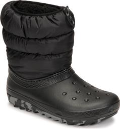 Crocs Παιδικές Μπότες Χιονιού Μαύρες από το SerafinoShoes