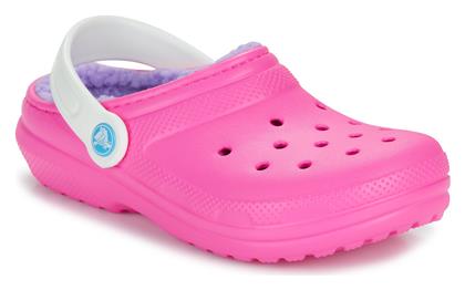 Crocs Παιδικές Παντόφλες Ροζ Classic Lined Clog από το Spartoo