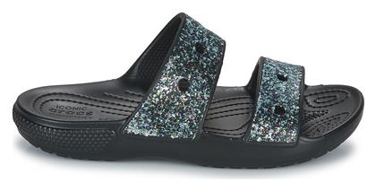 Crocs Παιδικές Σαγιονάρες Slides Μαύρες Glitter