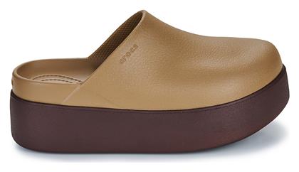 Crocs Platform Clog Γυναικεία Σαμπό Καφέ