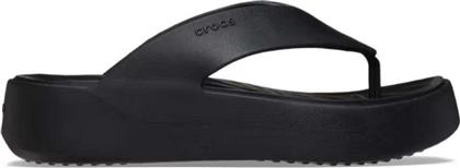 Crocs Σαγιονάρες με Πλατφόρμα σε Μαύρο Χρώμα από το MybrandShoes