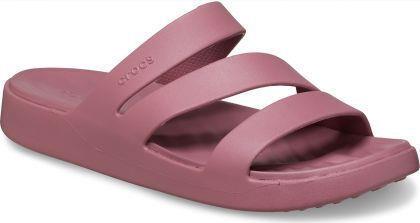 Crocs Strappy Σαγιονάρες με Πλατφόρμα σε Ροζ Χρώμα από το MybrandShoes