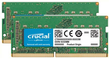 Crucial 16GB DDR4 RAM με 2 Modules (2x8GB) και Ταχύτητα 2400 για Laptop από το e-shop