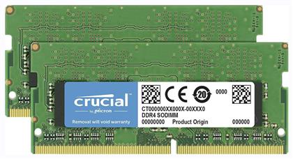 Crucial 16GB DDR4 RAM με 2 Modules (2x8GB) και Ταχύτητα 3200 για Laptop