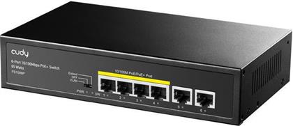 Cudy FS1006P v1 Unmanaged L2 PoE+ Switch με 6 Θύρες Gigabit (1Gbps) Ethernet