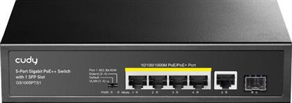 Cudy GS1005PTS1 Unmanaged L2 PoE+ Switch με 5 Θύρες Gigabit (1Gbps) Ethernet και 1 SFP Θύρα από το e-shop