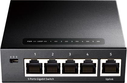 Cudy GS105 Unmanaged L2 Switch με 5 Θύρες Gigabit (1Gbps) Ethernet