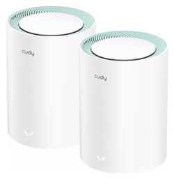 Cudy M1300 v1 WiFi Mesh Network Access Point Wi‑Fi 5 Dual Band (2.4 & 5GHz) σε Διπλό Kit