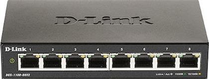 D-Link DGS-1100 V2 Managed L2 Switch με 8 Θύρες Gigabit (1Gbps) Ethernet