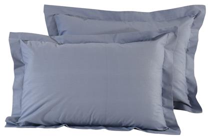 Das Home 1006 Σετ Μαξιλαροθήκες Oxford Dusty Blue 50x70εκ.