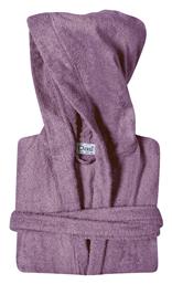 Das Home Casual Μπουρνούζι με Κουκούλα Dark Lilac 430gr/m² από το Katoikein