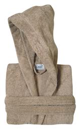 Das Home Casual Μπουρνούζι με Κουκούλα Taupe 430gr/m²