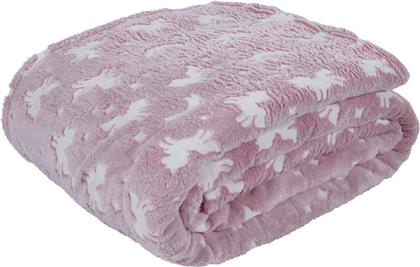 Das Home Κουβέρτα 4832 Fleece Ροζ 110x150εκ. από το Spitishop