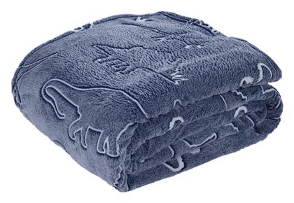 Das Home Κουβέρτα Αγκαλιάς & Λίκνου Fleece Γαλάζια 80x110εκ.