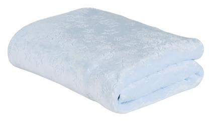 Das Home Κουβέρτα Αγκαλιάς & Λίκνου Fleece Γαλάζια Light Blue 75x100εκ.