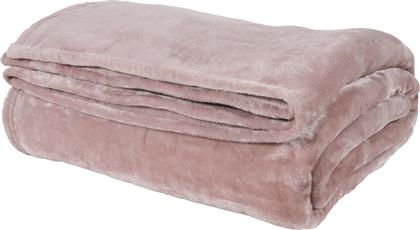 Das Home Κουβέρτα Αγκαλιάς & Λίκνου Βελουτέ Ροζ 80x110εκ. από το Spitishop