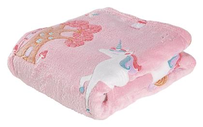 Das Home Κουβέρτα Κούνιας Fleece Ροζ Ροζ 110x150εκ.