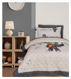 Das Home Παιδικό Κουβερλί Μονό Rock Style Beige, Grey 160x220εκ.