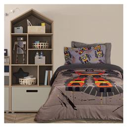 Das Home Παιδικό Κουβερτοπάπλωμα Μονό με Γέμιση Hollowfiber Grey 160x220εκ.