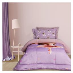 Das Home Παιδικό Κουβερτοπάπλωμα Μονό με Γέμιση Hollowfiber Pink, Purple 160x220εκ.