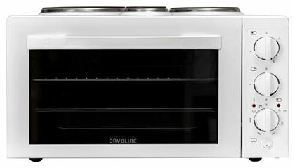 Davoline Star 4508 Ηλεκτρικό Φουρνάκι 38lt με 3 Εστίες White