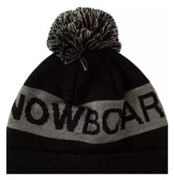 DC Chester Pom Pom Beanie Ανδρικός Σκούφος Πλεκτός σε Μαύρο χρώμα