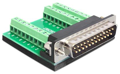 DeLock Adapter Sub-D 25 pin male Terminal Block 27 pin (65318)