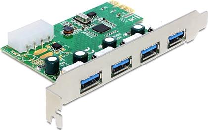 DeLock Κάρτα PCIe σε 4 θύρες USB 3.2