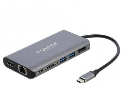 DeLock USB-C Docking Station με HDMI/DisplayPort 4K PD Ethernet (87683) από το Public